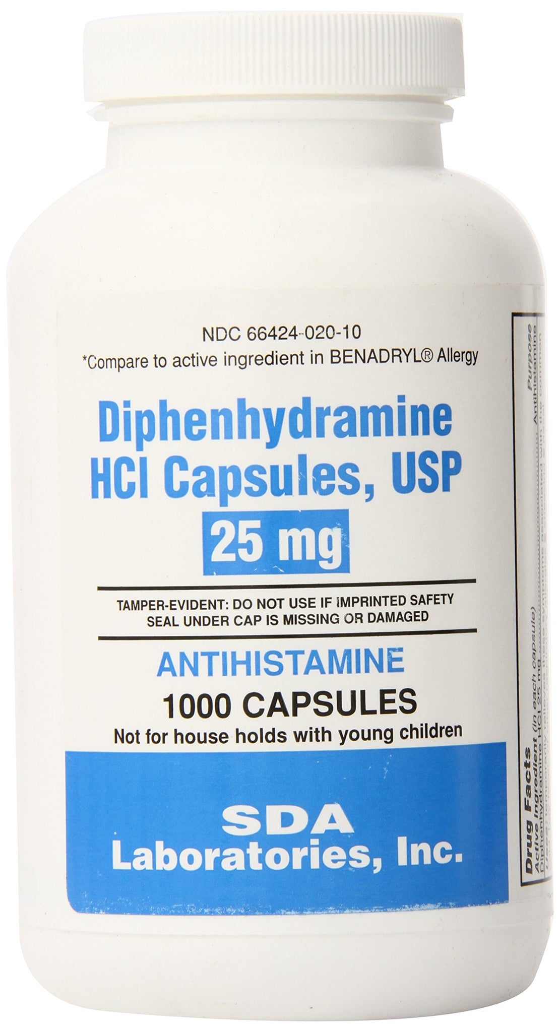 DIPHENHYDRAMINE CP 25MG 1000