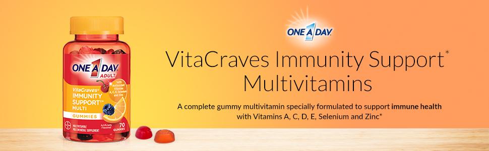 ONE-A-DAY IMMUNITY SUPPRT VITACRAVE 70CT
