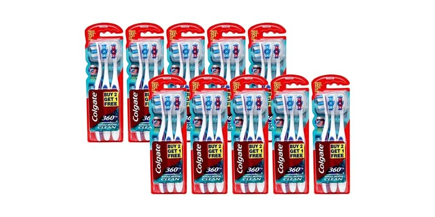 COLGATE T/B 360 FULL HEAD MEDIUM