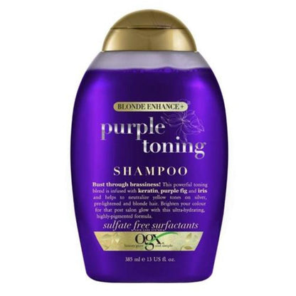 Ogx Shampoo Purple Toning 13oz .