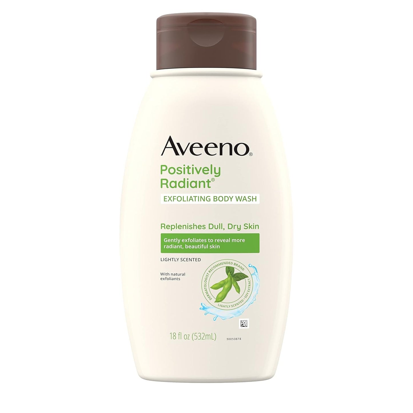 Aveeno Positively Radiant Body Wash Exfoliating 18oz