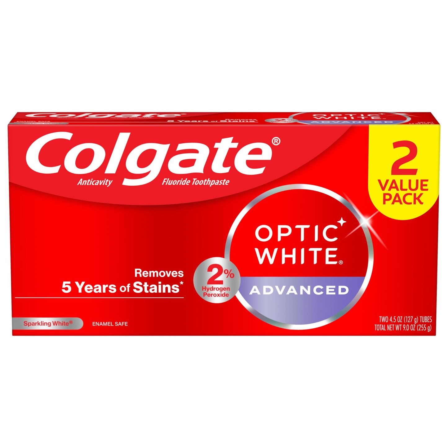 COLGATE OPTIC WHITE ADV T/P SPWHT 3.2OZ