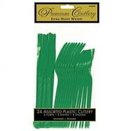 SENSATIONS Assorted Plastic Cutlery - Navy Blue, 24 count