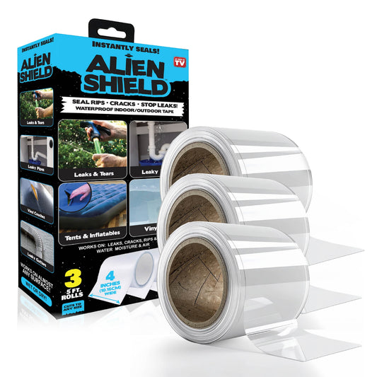 ALiEN Shield Transparent Adhesive Waterproof Sealing Repair Tape, 3 pack
