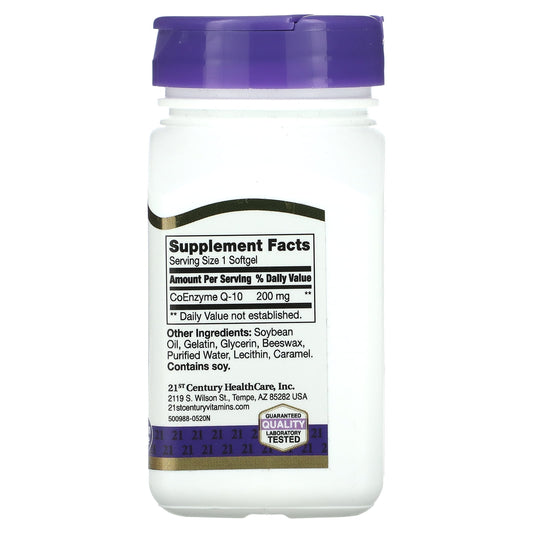 COQ10 200MG SOFTGEL 90CT 21ST CENTURY