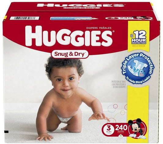 HUGGIES SNUG & DRY SZ3 DPR 4X34CT