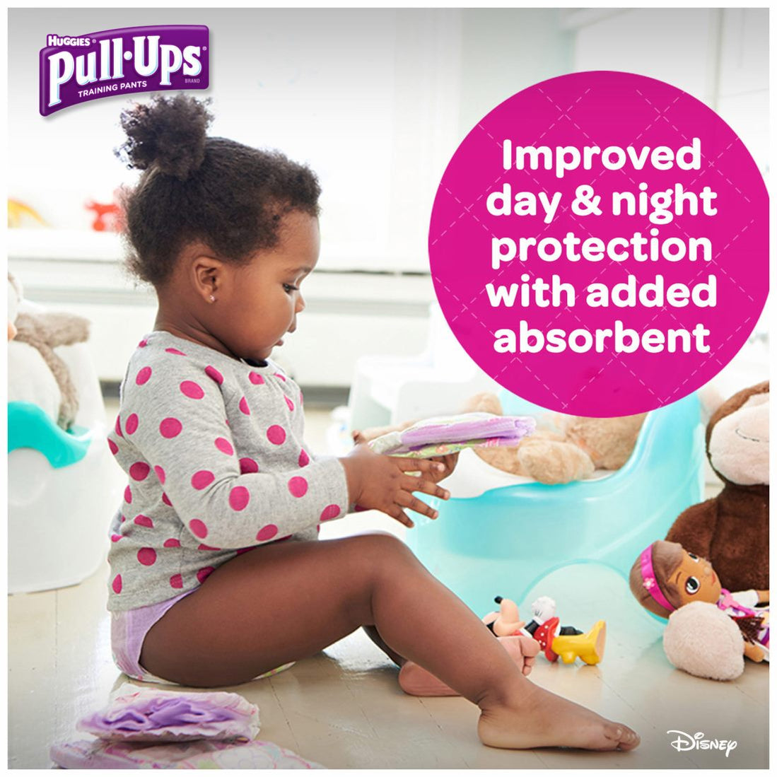 HUGGIES PULL-UPS GIRLS 4T-5T 4X17CT