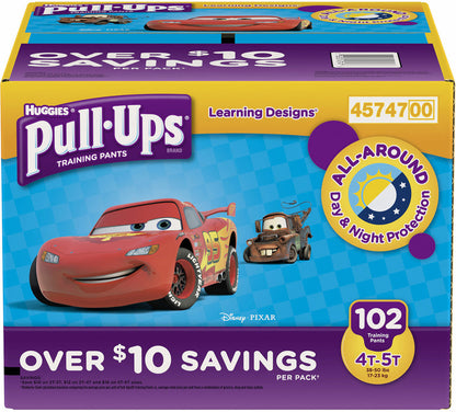 HUGGIES PULL-UPS BOY 4T-5T U/G 4X17CT