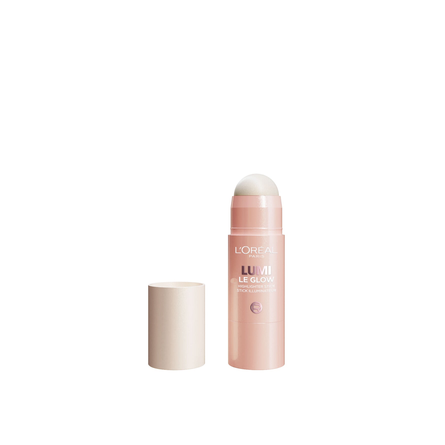 L'ORÉAL PARIS Lumi Le Glass Highlighter Stick, 630 Glowy Creme Chic, 0.17 oz