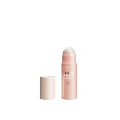 L'ORÉAL PARIS Lumi Le Glass Highlighter Stick, 630 Glowy Creme Chic, 0.17 oz