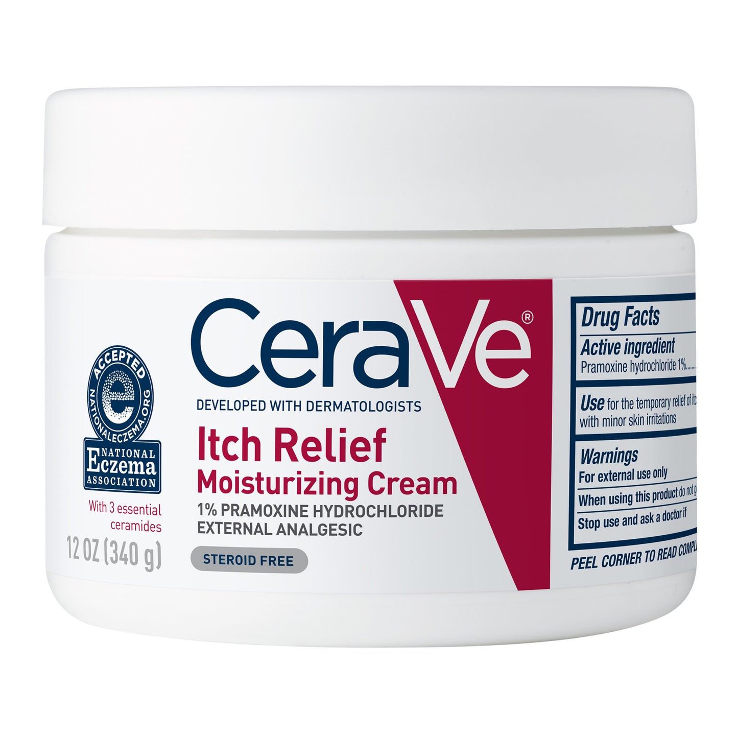 Cerave Itch Relief Cream Moisturizing 12oz Jar