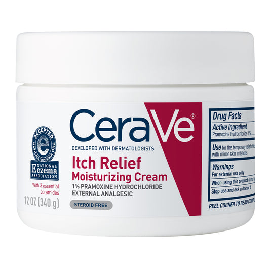 Cerave Itch Relief Cream Moisturizing 12oz Jar