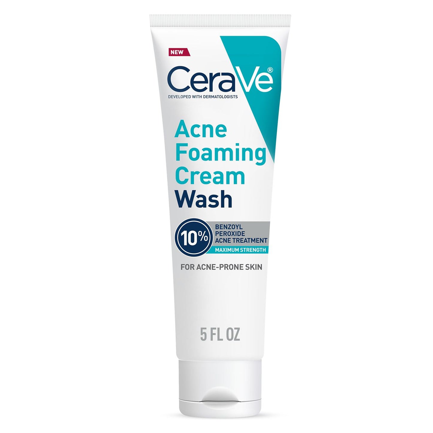 Cerave Acne Foaming Cream Wash Max Strength 10% Bpo 5oz