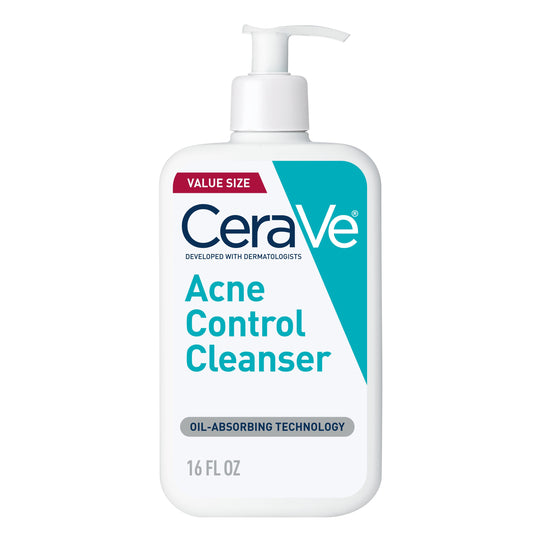 CeraVe Acne Control Facial Cleanser for Oily Skin, 8 oz
