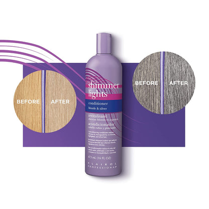 Clairol Shimmer Lights Blonde Toning Conditioner 16oz
