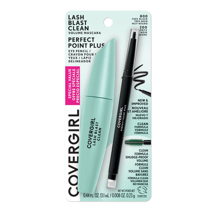 COVERGIRL Lash Blast Volume Waterproof Mascara & Perfect Point Plus Eye Pencil - 825 Very Black & 200 Black Onyx