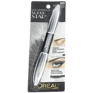 L'ORÉAL PARIS Voluminous Superstar Red Carpet Washable Mascara, 621 Blackest Black, 0.41 fl. oz.