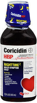 CORICIDIN HBP S/F CLD COUGH FLU LIQ 12OZ
