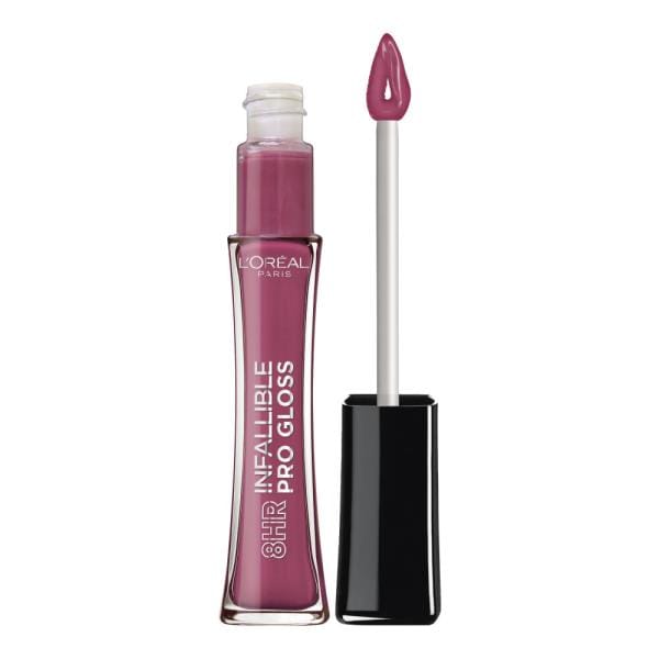 L'ORÉAL PARIS Infallible 8 Hour Pro Lip Gloss, Hydrating Finish, 515 Undeniable Mauve, 0.21 fl. oz.