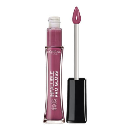 L'ORÉAL PARIS Infallible 8 Hour Pro Lip Gloss, Hydrating Finish, 515 Undeniable Mauve, 0.21 fl. oz.