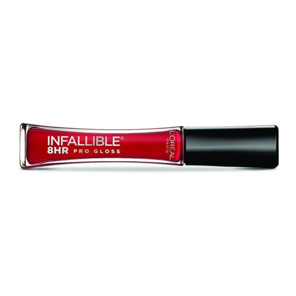 L'ORÉAL PARIS Infallible 8 Hour Pro Lip Gloss, Hydrating Finish, 315 Rebel Red, 0.21 fl. oz.