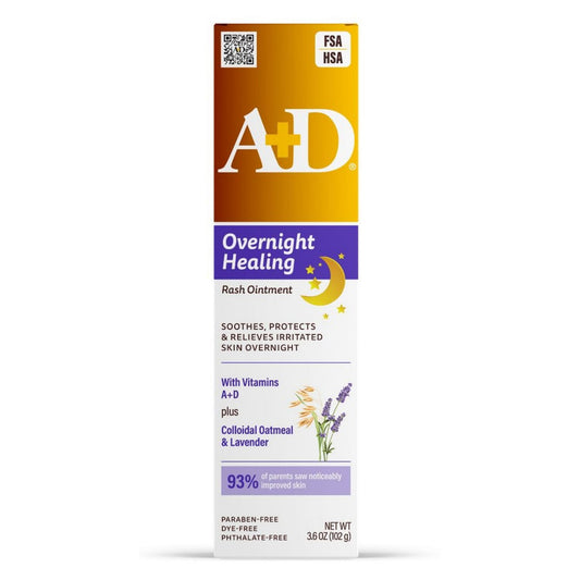 A+D Overnight Healing Rash Ointment 3.6oz
