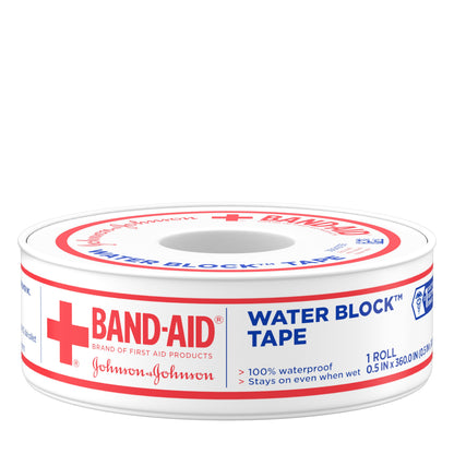 BAND AID TAPE WATERPROOF 1/2 IN X 10 YD