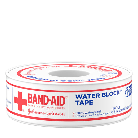 BAND AID TAPE WATERPROOF 1/2 IN X 10 YD
