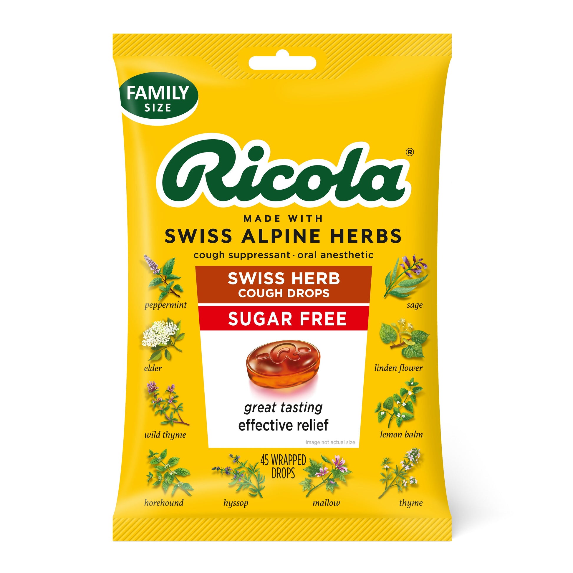 RICOLA COUGH DROP,SF SWISS HERB