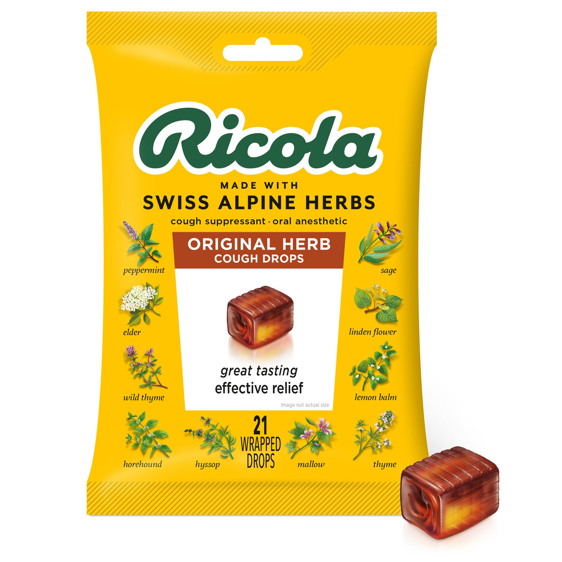 RICOLA COUGH DROP,SF SWISS HERB