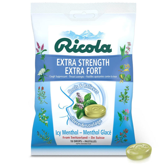 RICOLA BAG DUAL ACTION GLACIER MINT 19CT