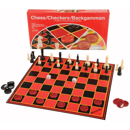 Chess/Checkers/Backgammon - a Collection of Three Favorite Game Classics