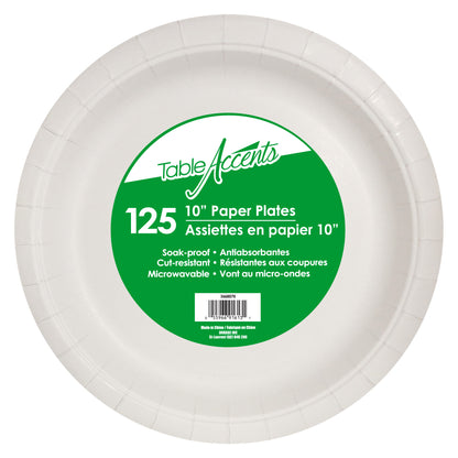 SENSATIONS Premium Paper Dinner Plates - Soft Yellow, 10 count