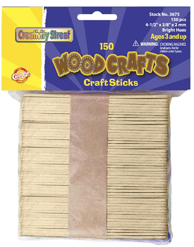 CLi Creative Arts Craft Sticks - Natural, 150 count