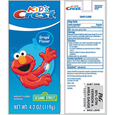 CREST SESAME STREET TBR 41