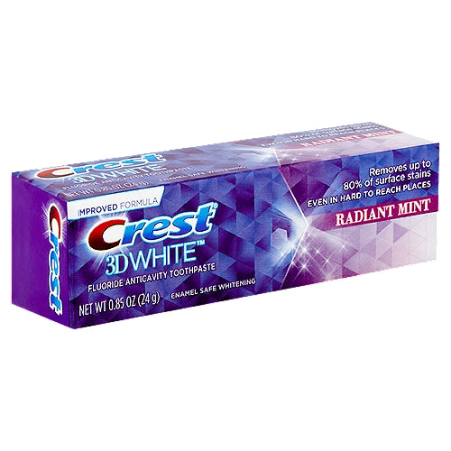 Crest Toothpaste 0.85oz 3D White Adv Radiant Mint (36in)