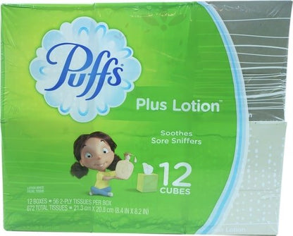 PUFFS PLUS LOTION 24X56 WHITE