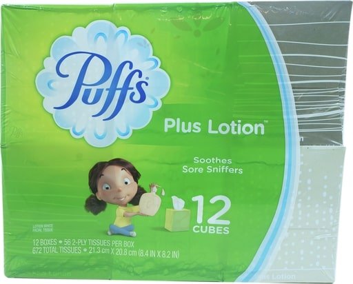 PUFFS PLUS LOTION 24X56 WHITE