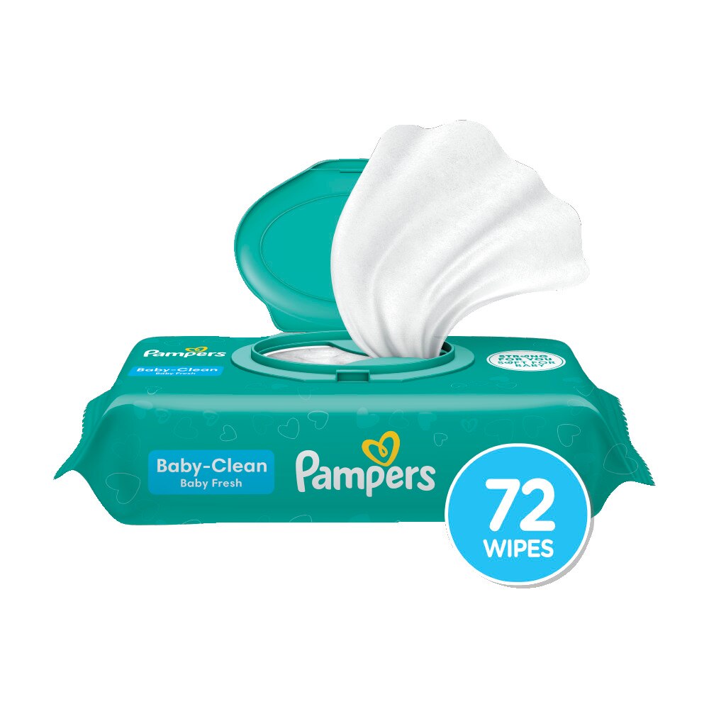 Pampers Baby Wipes Baby Clean Baby Fresh 72 Count