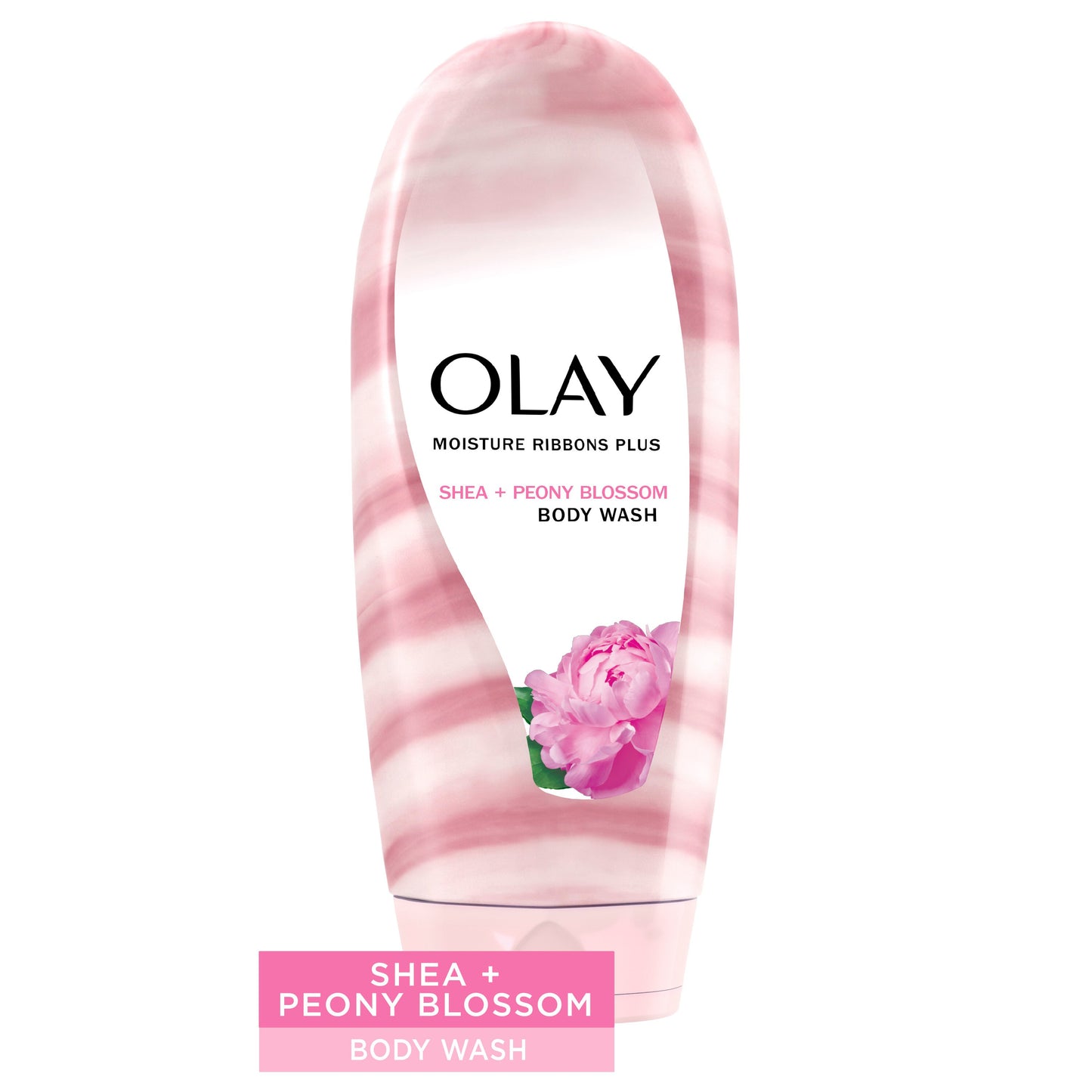 Olay Body Wash Moist Ribbons+ Shea+Notes Of Peony 18oz