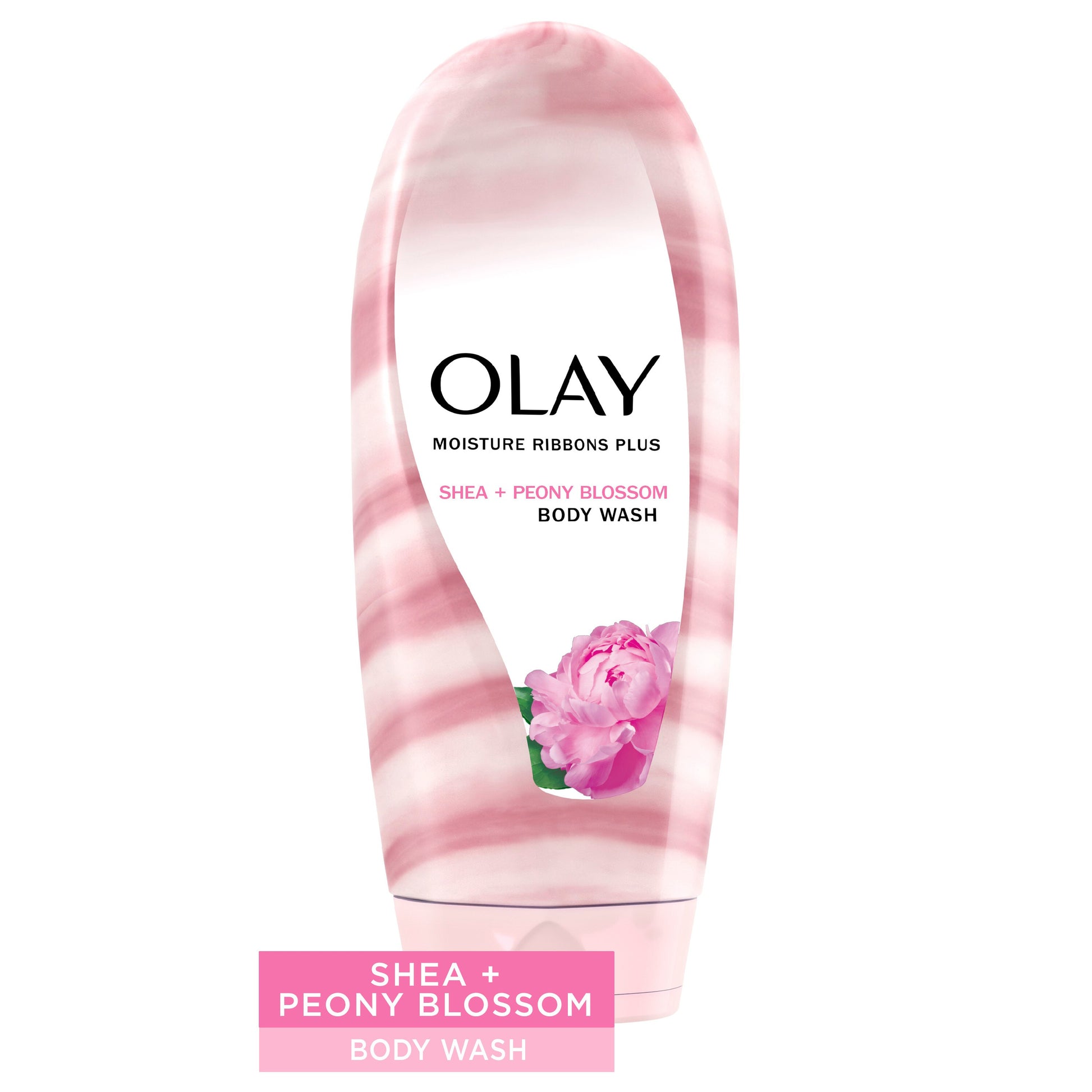 Olay Body Wash Moist Ribbons+ Shea+Notes Of Peony 18oz