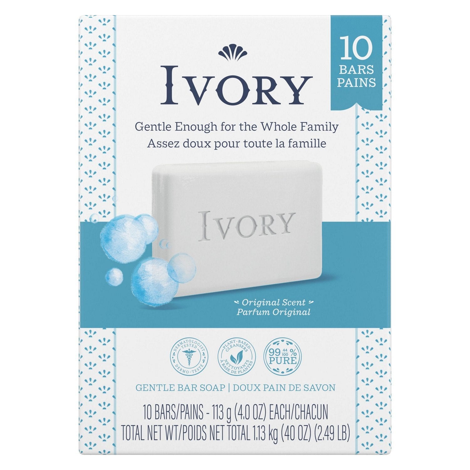 Ivory Bar Soap Original Scent 10 Count