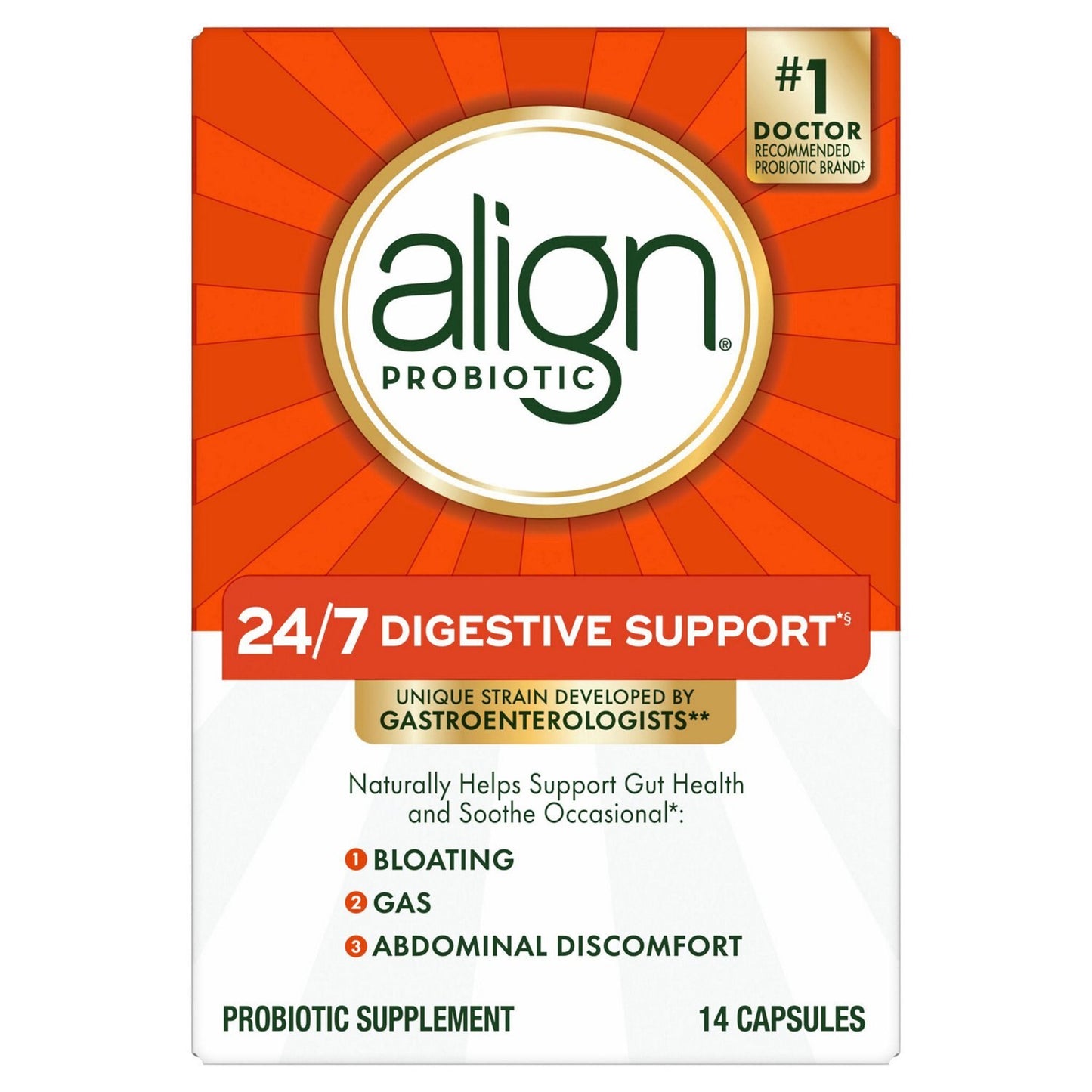 Align Probiotic Supplement Digestive Support 28 Capsules