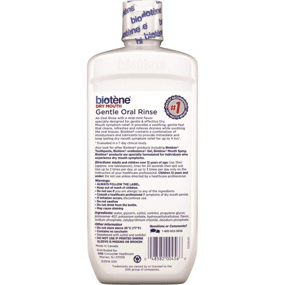 BIOTENE GENTLE MINT DRY MTH MTHWSH 16OZ
