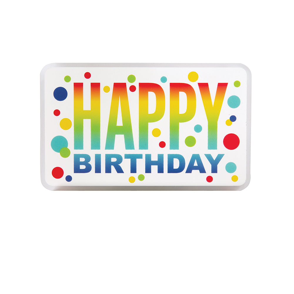 FLASHING HB DOTS CAKE DECOR