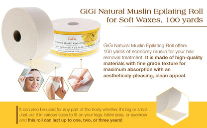 GIGI NATURAL MUSLIN ROLL 100YD