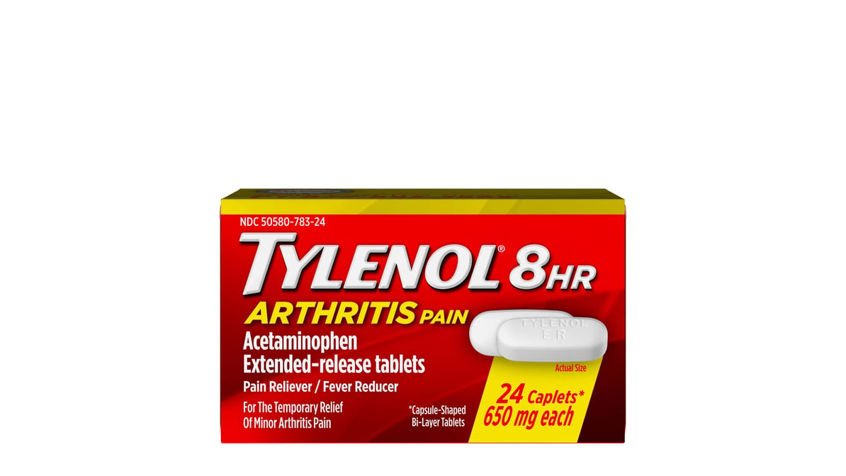 TYLENOL 8HR MUSCLE PAIN 650MG CAP 100CT