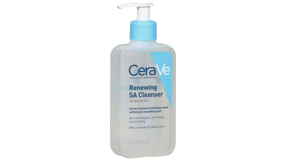 CeraVe Renewing SA Cleanser for Normal Skin, 8 oz