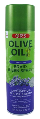 Ors Olive Oil Sheen Spray Braid Lavender Oil 10oz