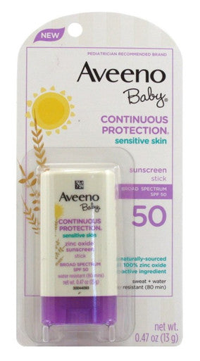 Aveeno Baby Spf#50 Continuous Protect Stick Sensitive 0.47oz